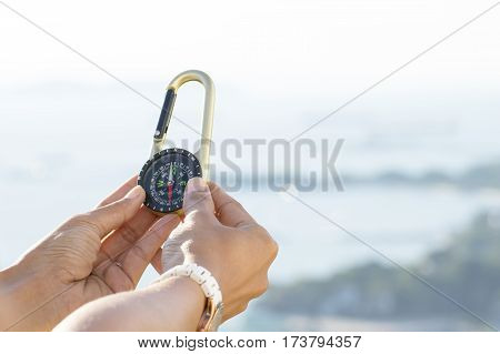 The Compass laying on of a hands.