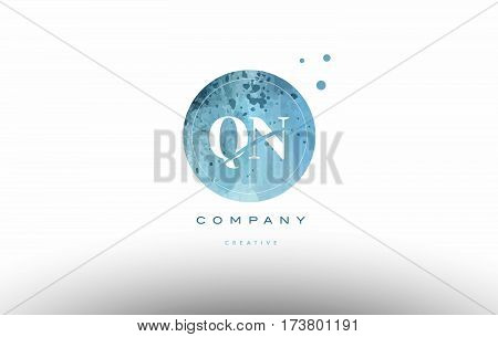 Qn Q N  Watercolor Grunge Vintage Alphabet Letter Logo