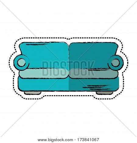 cartoon sofa comfor furniture design vector illustration eps 10