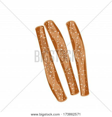 Pretzel Sticks,Pretzel , bread, coffee icon set