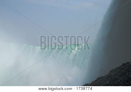 Pohled na Niagarské vodopády