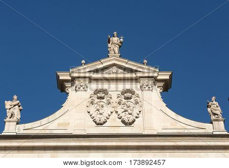 Famous Salzburg Cathedral (Salzburger Dom) at Domplatz Salzburg Land Austria