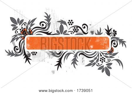 Grunge floreale