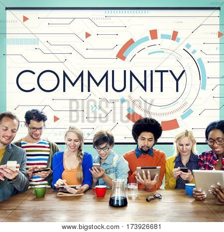 Digital Community Digital Social Media Icon