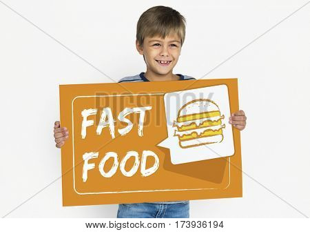 Burger Fast Food Icon Graphic