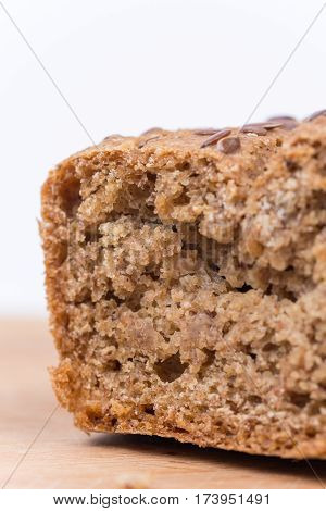 Closeup Chrono Bread Over White Background