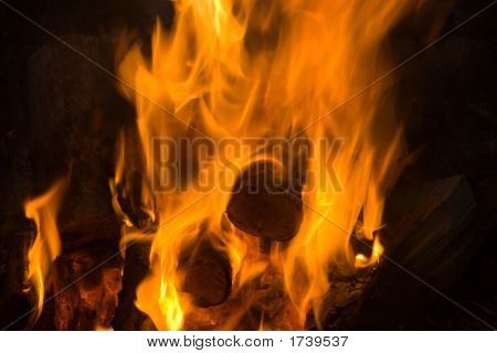 Turist brand. Fyrig abstraktion. Baggrund. Tekstur.