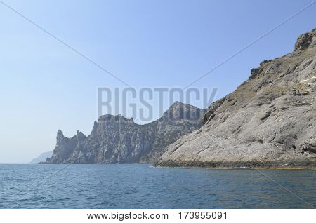 Mount Eagle Qoba Qaya low reef 165 m in the eastern part of the Crimea in the village of Novy Svet 3 km southwest of Sudak