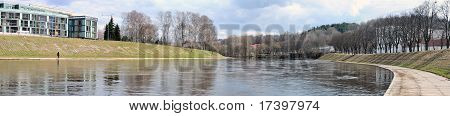 Панорама реки Нерис