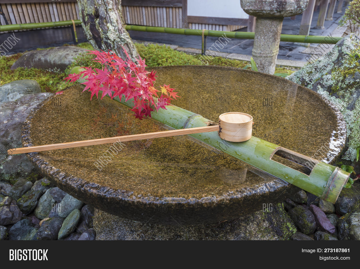 Tsukubai Water Image & Photo (Free Trial) | Bigstock