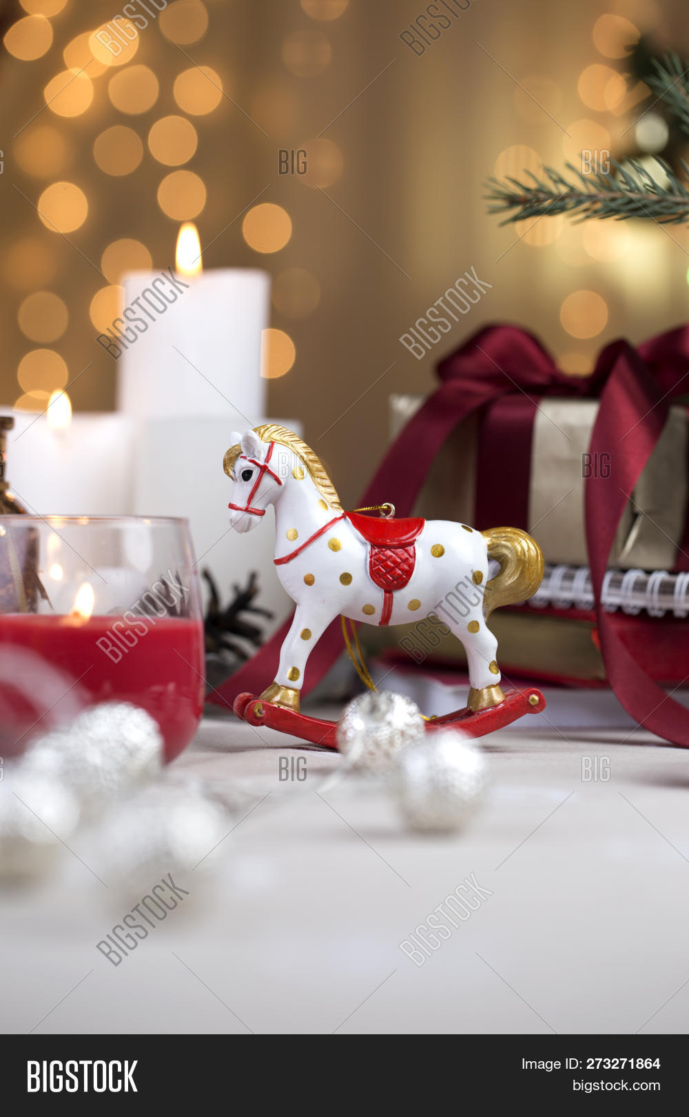 Christmas Rocking Image Photo Free Trial Stock Christmas Rocking Image Photo Free