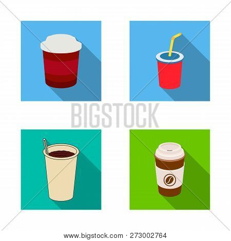 Vector Illustration Of Coffee And Cup Symbol. Collection Of Coffee And Hot Stock Vector Illustration