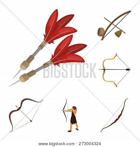 Vector Design Of Hand And Tribal Logo. Set Of Hand And Nature Vector Icon For Stock.