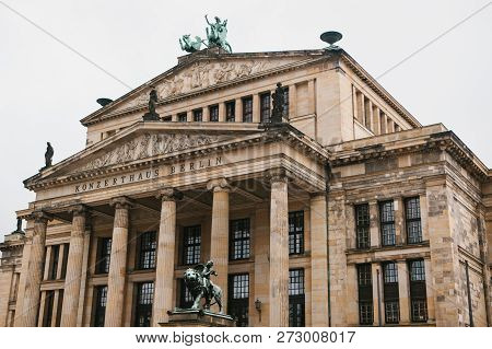 Beautiful View Of The Concert House In Berlin In Germany.