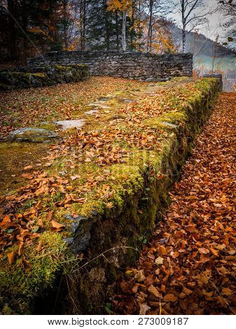 On The Pongauer Castle Above Bischofshofen In Autumn