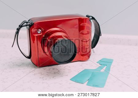 Rengen Apparatus On White Background, Close Up