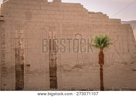 Beautiful Ancient Temple Of Medina-habu. Egypt, Luxor.