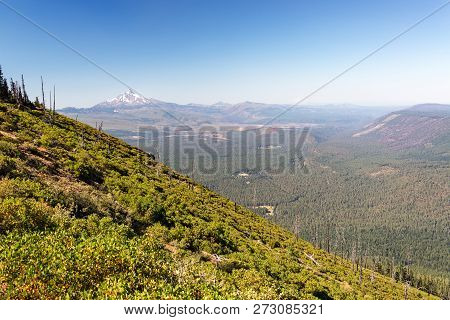 Black Butte And Mt. Jefferson