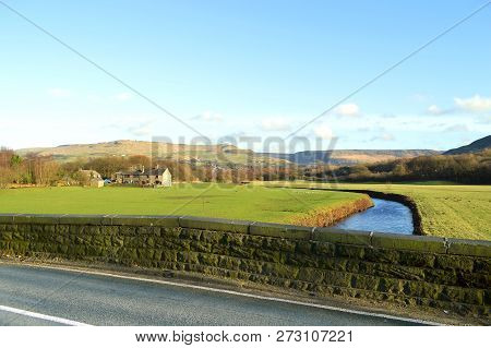 River Tame In Friezland In The Peak District National Park