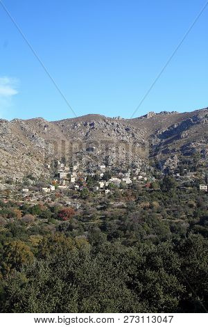 A Village On The Mountain Slope In Bodrum, Turkey