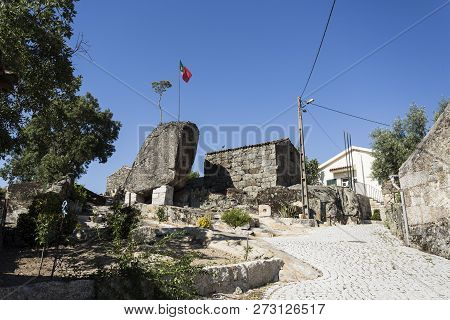 View Of The Square In Front Of The Impressive Granite Boulder, The Highest Point In The Village Of M