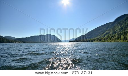 View Of The Lake Teletskoye. Russia, Altai Republic