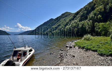 View Of The Lake Teletskoye. Russia, Altai Republic