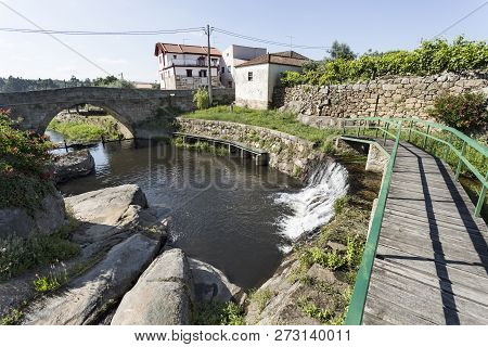 View Of A Recreational Swimming Facility Created On A Small River Near The Roman Bridge In The Villa