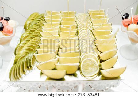 Luxury Wedding Catering.  Delicious Candy Bar At Wedding Recepti