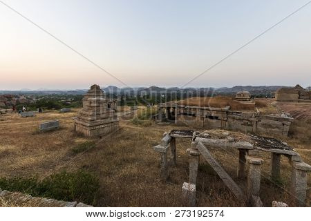 Sunset In Humpi, State Karnataka, India.