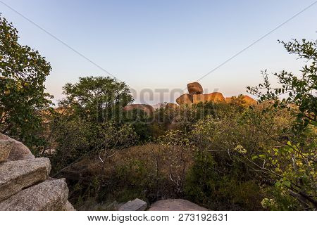 Sunrise In Humpi, State Karnataka, India.