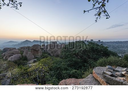 Sunrise In Humpi, State Karnataka, India.