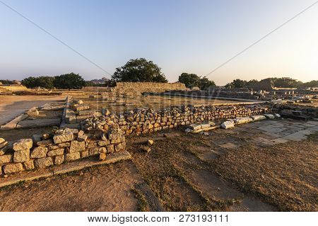 Ancient Civilization In Hampi.