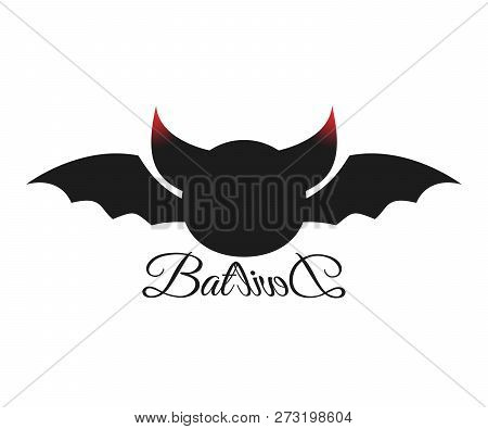Logo Bat Devil Beautiful Stylized Bat Icon