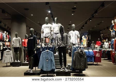 Genting Highlands, Malaysia- Dec 03, 2018 : Luxury And Fashionable Brand Display In A Boutique. Casu