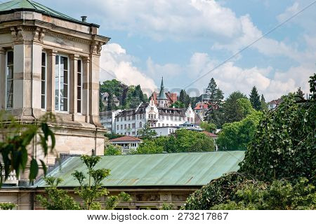 Panoramic View On Baden Baden, Baden Wuerttemberg, Germany
