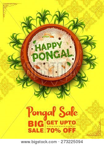 Happy Pongal Holiday Harvest Festival Of Tamil Nadu South India Sale And Advertisement Background
