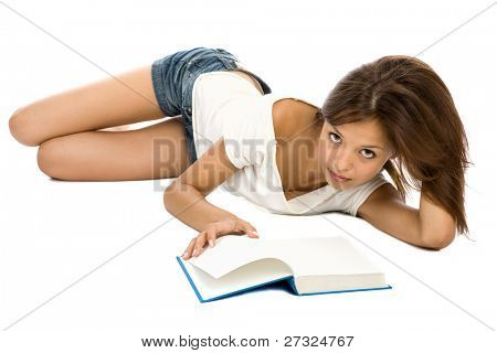 Giovane bella studentessa