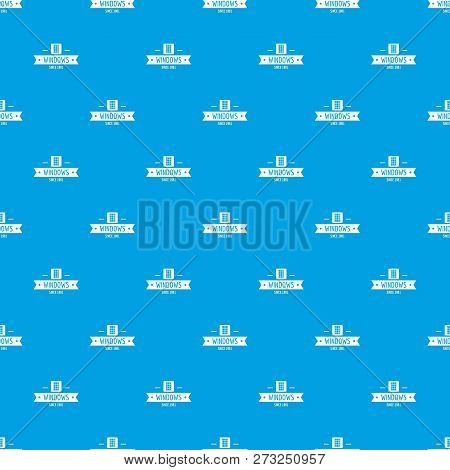 Window Company Pattern Vector Seamless Blue Repeat For Any Use
