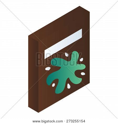 Flower Tea Pack Icon. Isometric Of Flower Tea Pack Vector Icon For Web Design Isolated On White Back