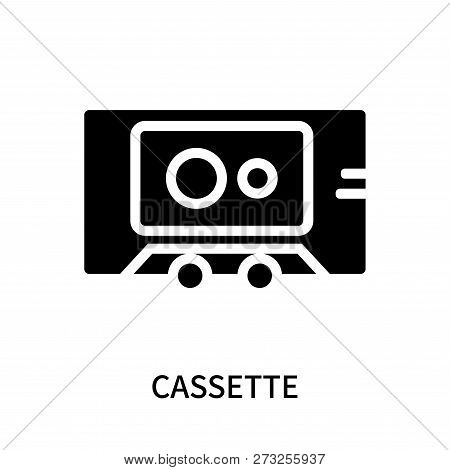 Cassette Icon Isolated On White Background. Cassette Icon Simple Sign. Cassette Icon Trendy And Mode