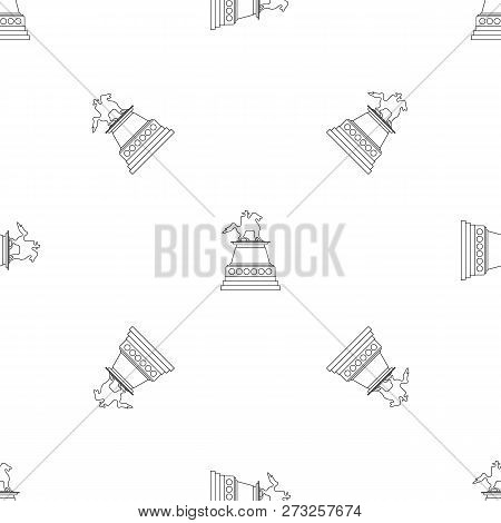 Horse Statue Icon. Outline Illustration Of Horse Statue Vector Icon For Web Design Isolated On White