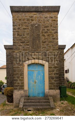 A Building In The Historic Hill Village Of Oprtalj In Istria, Croatia