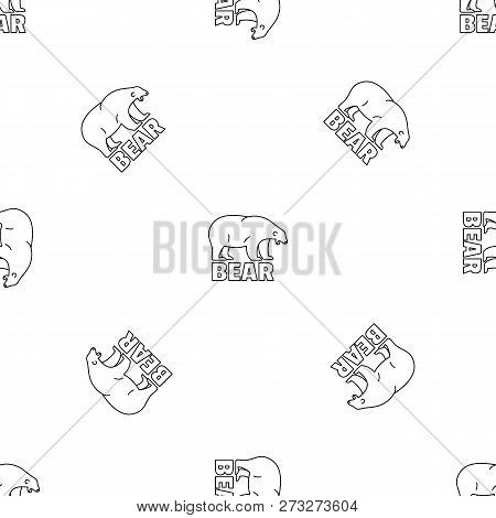 Polar Bear Tears Pattern Seamless Vector Repeat Geometric For Any Web Design