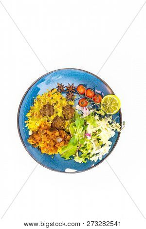 Moroccan beef kefta meatballs meatball and semolina