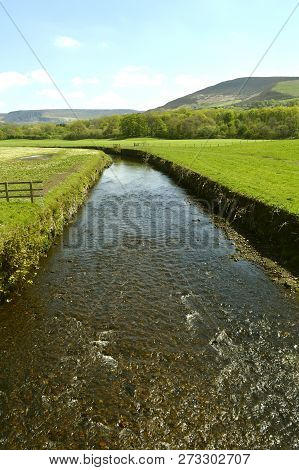 River Tame In Friezland In The Peak District National Park
