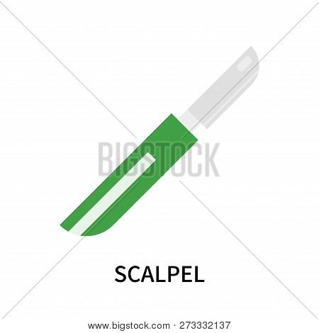Scalpel Icon Isolated On White Background. Scalpel Icon Simple Sign. Scalpel Icon Trendy And Modern 
