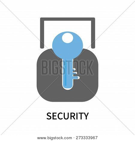Security Icon Isolated On White Background. Security Icon Simple Sign. Security Icon Trendy And Mode