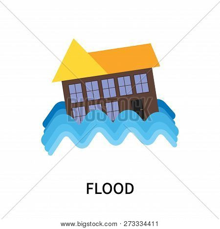 Flood Icon Isolated On White Background. Flood Icon Simple Sign. Flood Icon Trendy And Modern Symbol