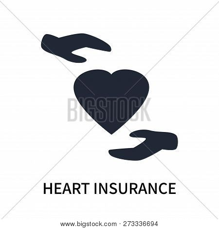 Heart Insurance Icon Isolated On White Background. Heart Insurance Icon Simple Sign. Heart Insurance